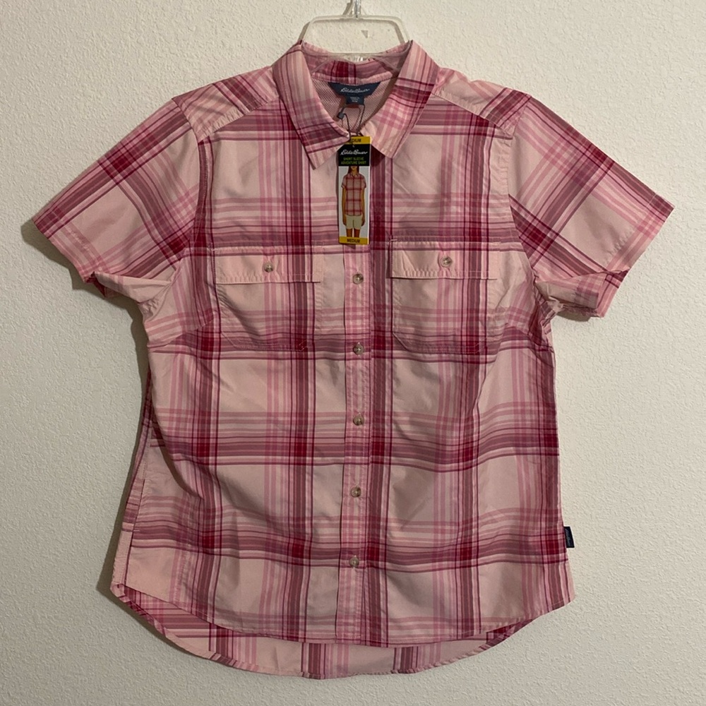 EDDIE BAUER Women's Short Sleeve Adventure Shirt Size M